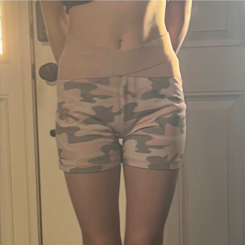 Justice Pink Camo Women's Athletic Shorts
